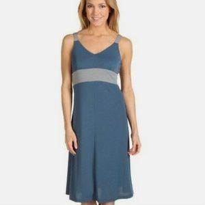 KUHL Womens Blue Prima Knit A-Line Sleeveless Tank Dress Size XS